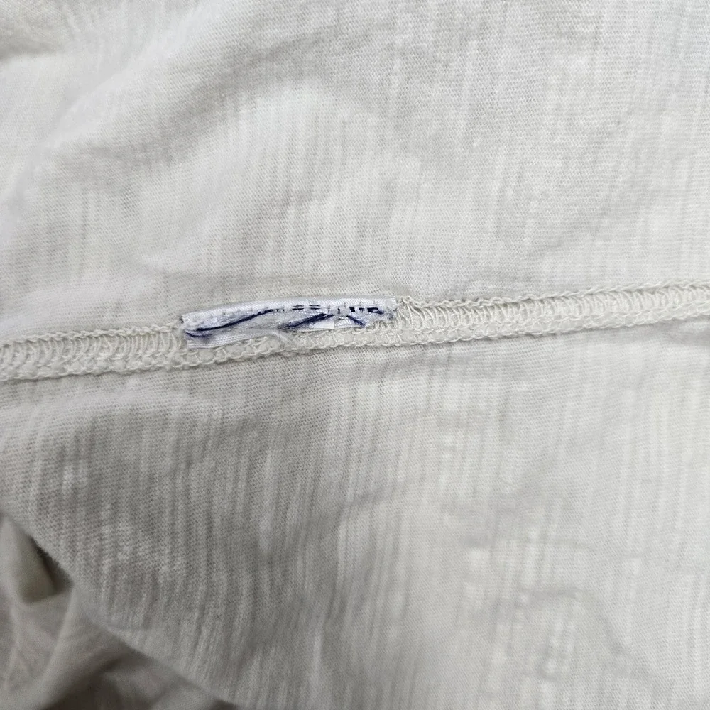 Lucky Brand Men Button Up Shirt XL Beige Logo Long Sleeve Blade Collar